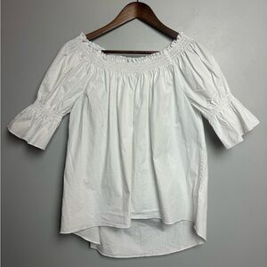 Beluva White Off The‎ Shoulder Blouse Medium